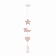 Lampy sufitowe - SINGLE HBS LAMPA WISZĄCA 1X20W E27 IQ KIDS RÓŻOWY - miniaturka - grafika 1
