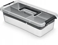 Pudła i pojemniki do przechowywania - ORPLAST Prostokątny Przezroczysty Pojemnik z Pokrywką z Uchwytem i Wkładem Orplast 6 L - miniaturka - grafika 1