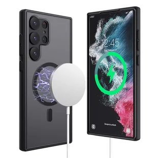 Etui ochronne na telefon MagMat Case do MagSafe do Samsung Galaxy S23 Ultra Matte Black - Etui i futerały do telefonów - miniaturka - grafika 5