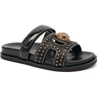 Kurt Geiger Skórzane klapki 225-EAGLE - Klapki i japonki damskie - miniaturka - grafika 1