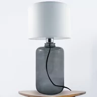 Lampy stojące - Zuma Line 5503WH - Lampa stołowa SAMSUN 1xE27/40W/230V biała/czarna - miniaturka - grafika 1
