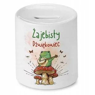 Skarbonka Dla Dźwiękowca na Urodziny na Prezent z Nadrukiem ze Zdjęciem - Skarbonki - miniaturka - grafika 1