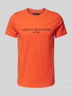 Koszulki męskie - T-shirt z wyhaftowanym logo - miniaturka - grafika 1