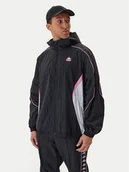 Kurtki męskie - Kappa Wiatrówka Banda Silas 37222WW Czarny Comfort Fit - miniaturka - grafika 1