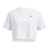 Koszulki sportowe damskie - Koszulka damska Under Armour Boxy Crop Logo - miniaturka - grafika 1