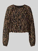 Bluzki damskie - Bluzka o kroju regular fit z listwą guzikową model ‘STAR LIFE’ - miniaturka - grafika 1