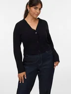 Swetry damskie - Vero Moda Kardigan w kolorze czarnym - miniaturka - grafika 1