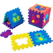 Maty piankowe - Mata edukacyjna dla dziecka puzzle zwierzątka 10szt. 30x30x1 cm - miniaturka - grafika 1