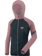 Kurtki i kamizelki sportowe damskie - DYNAFIT Kurtka funkcyjna "ALPINE WIND 2" w kolorze jasnoróżowo-czarnym - miniaturka - grafika 1
