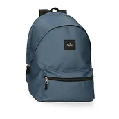 Torby na laptopy - Pepe Jeans Aris Plecak na laptopa Podwójna komora 15,6" Niebieski 31x44x15 cms Poliester 20,46L, niebieski, Talla única, dwukomorowy plecak na laptopa - miniaturka - grafika 1