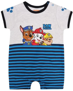 Szary dziecięcy rampers Psi Patrol w niebieskie paski 0-3 m 62 cm - Rampersy - miniaturka - grafika 1