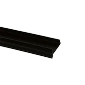 Blaty meblowe i parapety okienne - Listwa uszczelniająca do cokołu czarna LU18 mm Korner - miniaturka - grafika 1