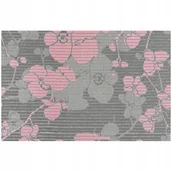 Maty antypoślizgowe - Multidecor Multidecor Mata Premium różowe kwiaty 45 x 65 cm - miniaturka - grafika 1
