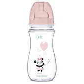 Butelki dla niemowląt - Canpol babies Butelka szerokootworowa antykolkowa EasyStart 35/222 różowa 300 ml 9087138 - miniaturka - grafika 1