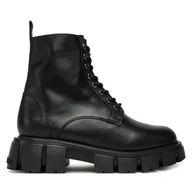 Botki damskie - Trzewiki LOVE MOSCHINO JA24085G1NIA000A41 Czarny - miniaturka - grafika 1