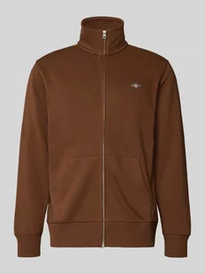 Bluza rozpinana z wyhaftowanym logo - Bluzy męskie - miniaturka - grafika 1