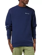 Bluzy męskie - Champion Męska bluza z kapturem Eco Future, granatowa, S - miniaturka - grafika 1