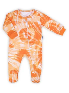 Niemowlęcy pajac bawełniany w odcieniach pomarańczy Nicol,r.56 - Pajacyki dla niemowląt - miniaturka - grafika 1