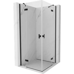 Mexen Mist-H Duo kabina prysznicowa uchylna 120 x 120 cm, transparent, czarna - 8A5-120L-120P-70-00 - Kabiny prysznicowe - miniaturka - grafika 1