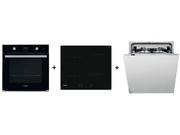 Zestawy AGD - Whirlpool Piekarnik AKP9 786 NB + Płyta WS Q4860 NE + Zmywarka WKCIO 3T133 PFE - miniaturka - grafika 1