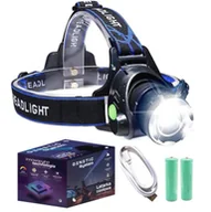 Latarki - GENETICreg; Latarka czołowa czołówka led xml t6 zoom 800m usb - miniaturka - grafika 1