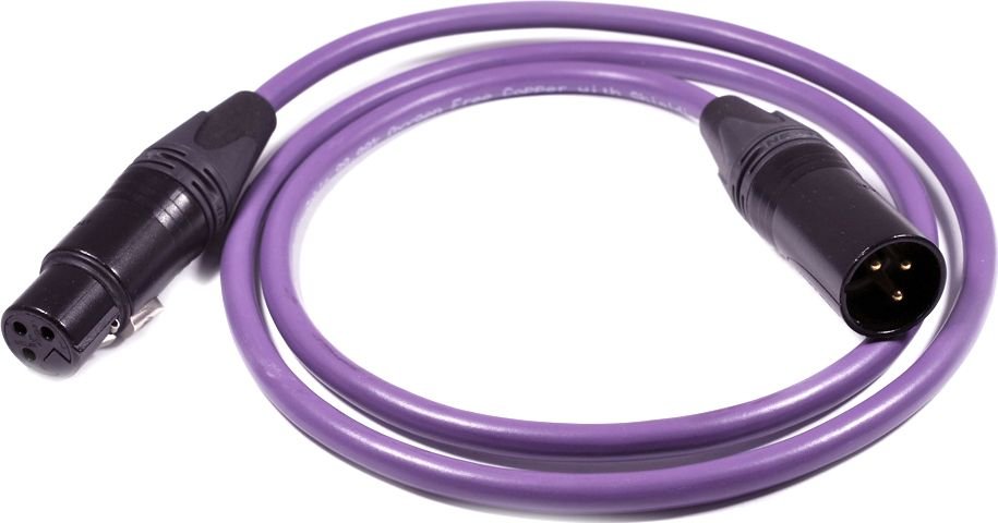 Kabel Melodika XLR - XLR 6m fioletowy