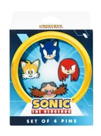 Plecaki - Przypinki do plecaka do ubrań metalowe z nadrukiem Sonic The Hedgehog - miniaturka - grafika 1