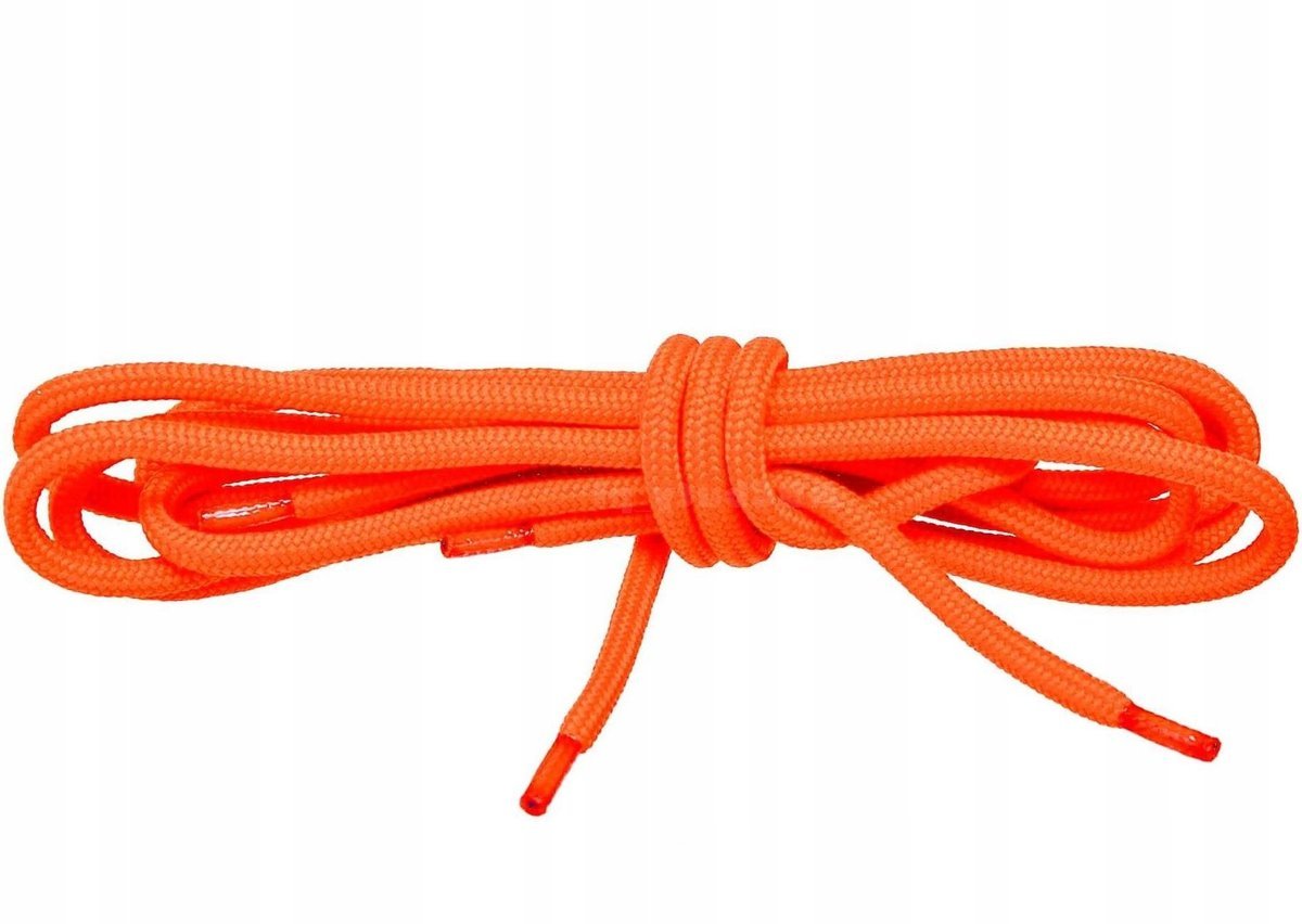 Pomarańczowy NEON Poliestrowe Sznurowadła TREKKINGOWE 4,5 Sznurówki 150 cm