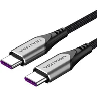 Kable USB - Vention 2x Usb Type-C PD100W 20V/5A QC4.0 Fcp 1.5m - miniaturka - grafika 1