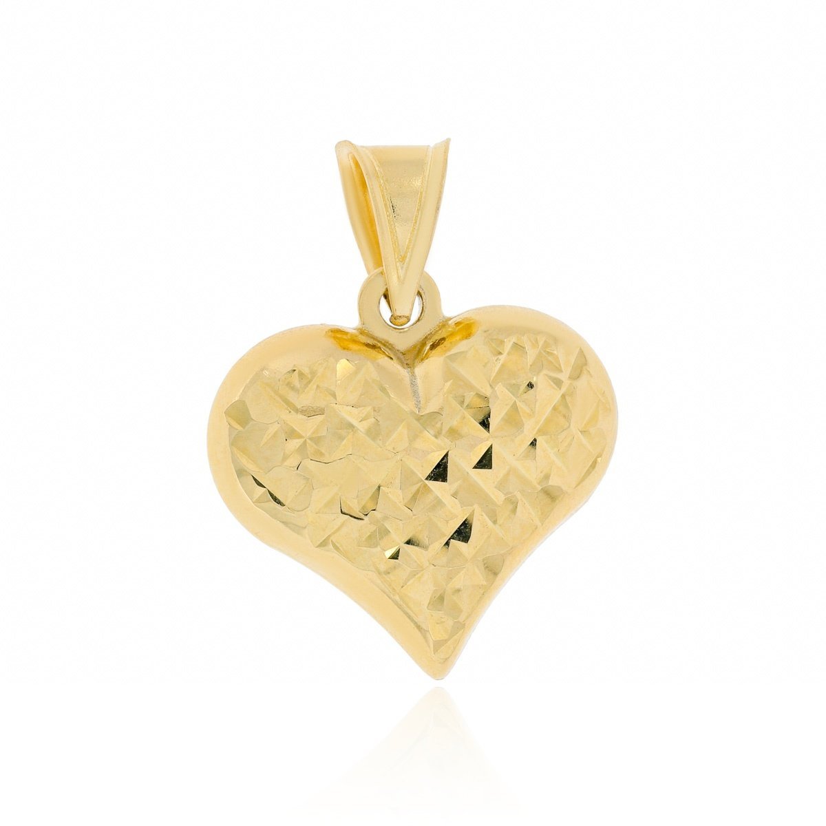 Złota zawieszka wisiorek serce serduszko grawerowane pr. 333