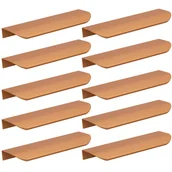 Zawiasy, okucia i inne akcesoria - 10 x Uchwyt meblowy krawędziowy 200 mm miedziany - miniaturka - grafika 1