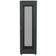 Szafy rack - Lanberg Szafa SZAFA INSTALACYJNA RACK STOJĄCA 19&quot 42U 600X800 CZARNA DRZWI PERFOROWANE FLAT PACK FF01-6842-23B - miniaturka - grafika 1