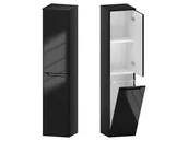 Szafki łazienkowe - Słupek Łazienkowy ETH 30 cm DK Prawy - Czarny Wysoki Połysk - miniaturka - grafika 1