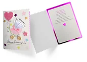 Kartki okolicznościowe i zaproszenia - Kukartka Karnet DK-781 Narodziny (śliczna dziewczynka) - Kukartka - miniaturka - grafika 1
