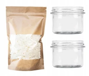 Wosk Sojowy 1Kg + 2X Słoik Zestaw Do Świec - Świece - miniaturka - grafika 1