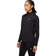 Koszulki i topy damskie - ASICS Core LS 1/2 Zip Winter Top, Performance czarny, XS - miniaturka - grafika 1