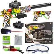 Zabawki militarne - Pistolet Automat Na Kulki Żelowe Wodne Bezpieczny Karabin Automatyczny - miniaturka - grafika 1