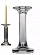 Świeczniki - ŚWIECZNIK SKANDYNAWSKI SZKLANY kandelabr ozdoba dekoracja do salonu 18cm - miniaturka - grafika 1