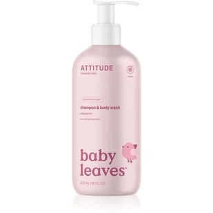 Attitude Baby Leaves Unscented żel pod prysznic i szampon 2w1 dla dzieci 473 ml - Kosmetyki kąpielowe dla dzieci - miniaturka - grafika 1