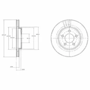 Tarcza hamulcowa DELPHI BG3594 - Tarcze hamulcowe - miniaturka - grafika 1
