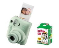 Aparaty natychmiastowe - Fujifilm Instax Mini 12 zielony + wkłady (20 zdjęć) - miniaturka - grafika 1
