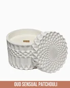 Świece - Świeca Zapachowa - Srebrna Ostoja - 220 ml - Zapach Oud & Sensual Patchouli - miniaturka - grafika 1