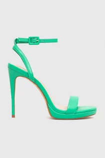 Sandały damskie - Aldo sandały Kat kolor zielony 13567214.KAT - grafika 1