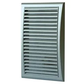 Kratki wentylacyjne - Kratka wentylacyjna z siatką 172 x 247 mm srebrna - miniaturka - grafika 1