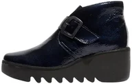 Botki damskie - Fly London Damskie botki BIRT397FLY, granatowe, 39 EU, granatowy, 36 EU - miniaturka - grafika 1