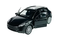 Samochody i pojazdy dla dzieci - Welly Porsche Macan Turbo Czarny 1:34 Samochód Nowy Metalowy Model - miniaturka - grafika 1