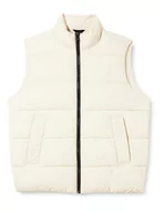 Garnitury - Calvin Klein Męska kamizelka puchowa z nylonu, Kamień beżowy, XXL - miniaturka - grafika 1