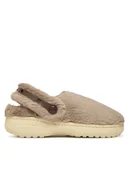 Kapcie damskie - Crocs Kapcie Classic Unfurgettable Clog 211116 Beżowy - miniaturka - grafika 1
