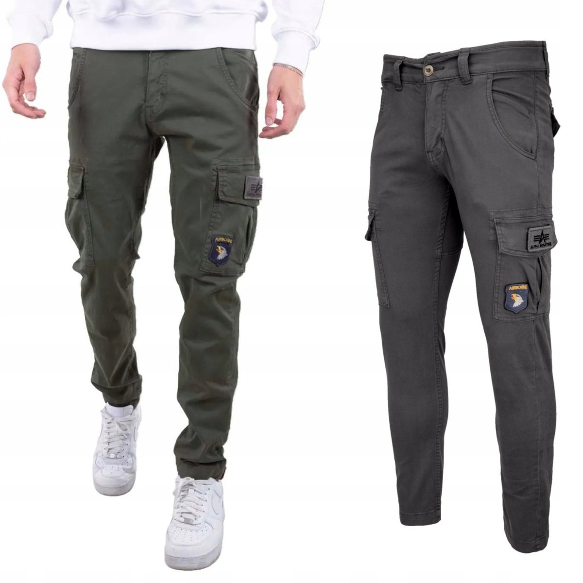 Spodnie Alpha Industries Petrol Patch 178207 136 Grafitowe 32