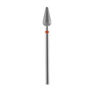 Frezarki do paznokci - Staleks Frez Diamentowy Grusza Zaokrąglona Czerwona EXPERT Średnica 5mm / Część Robocza 12mm - miniaturka - grafika 1